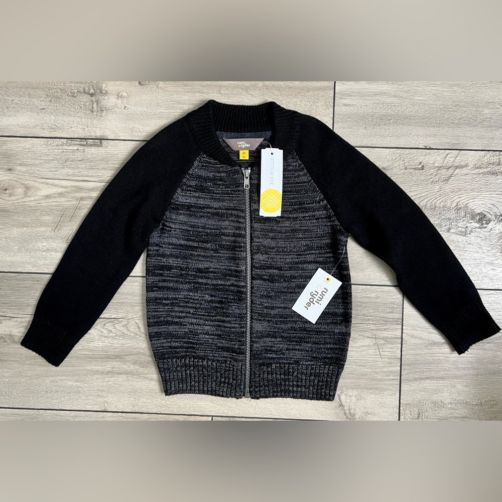 3T Rumi Ryder Full Zip Up Sweater top NWT